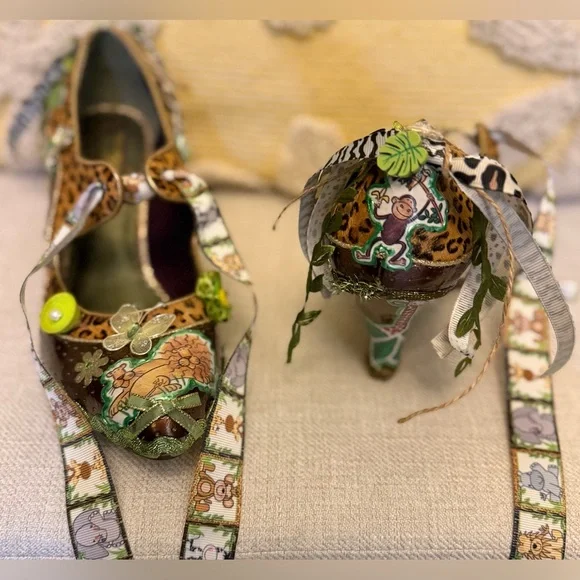 Custom~HandMade~One-of-a-Kind!! Mary Jane with unique wedge, US8/EU39/UK40. - Picture 10 of 12